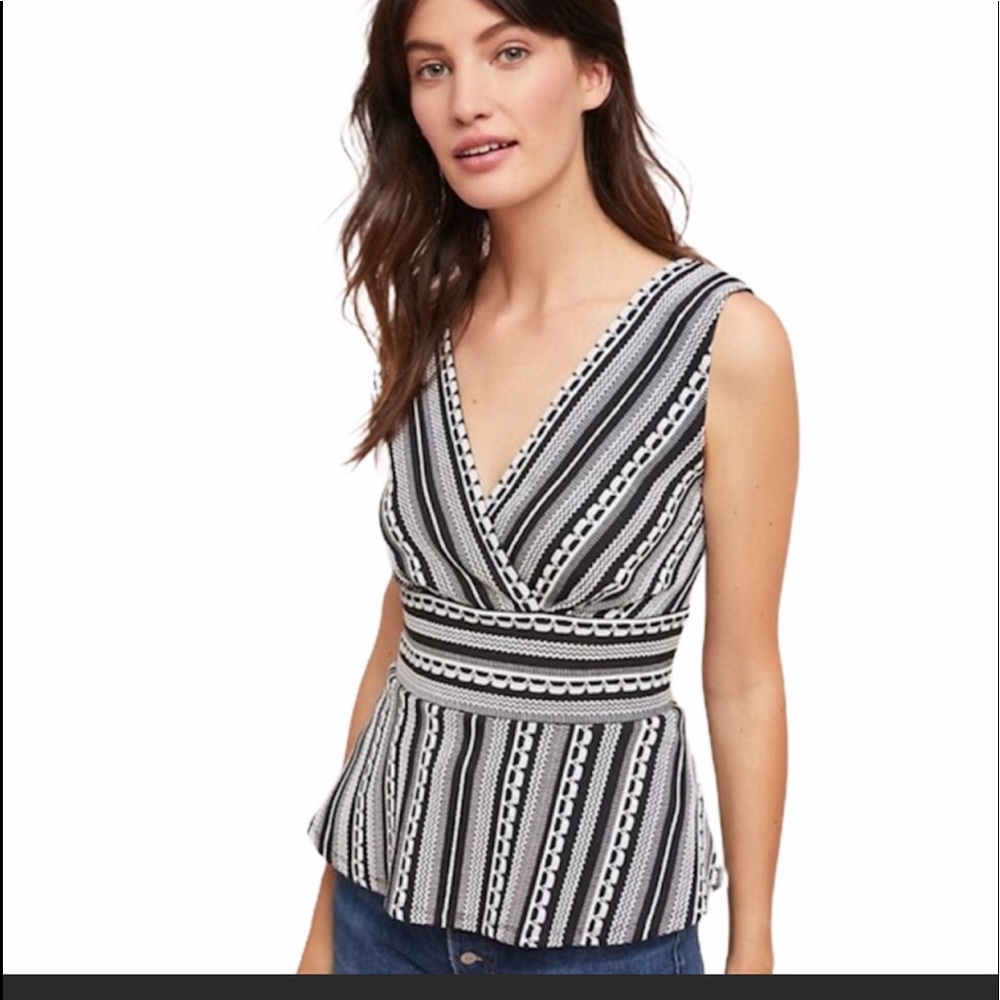 Anthropologie Vanessa Virginia Peplum top
